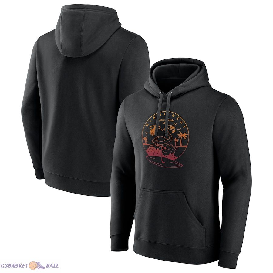 Men's Miami Heat Black Tip-Off Pullover Hoodie