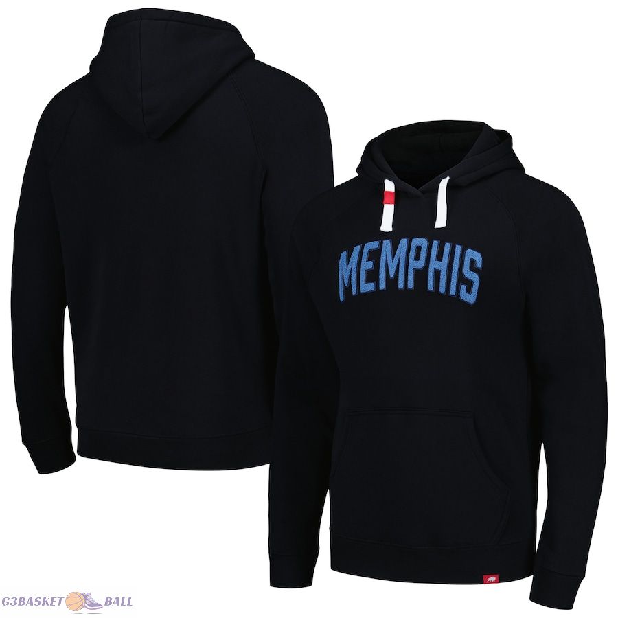 Unisex Memphis Grizzlies Sportiqe Black Chenille Olsen Tri-Blend Pullover Hoodie