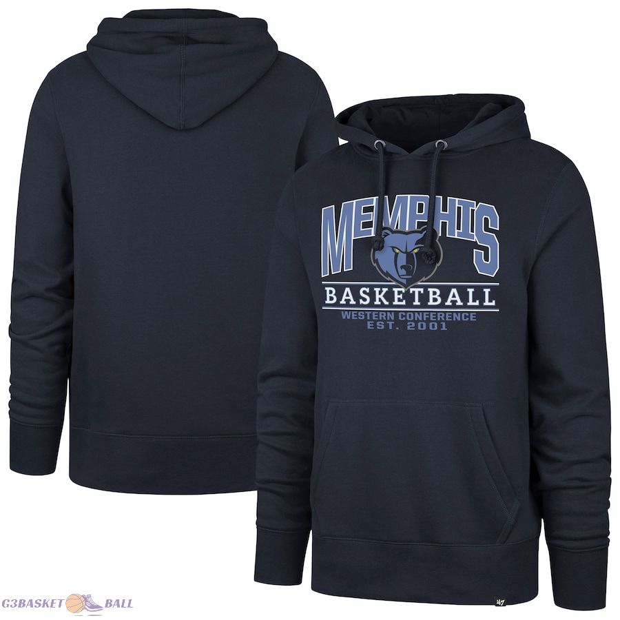 Unisex Memphis Grizzlies '47 Navy Good Call Headline Pullover Hoodie