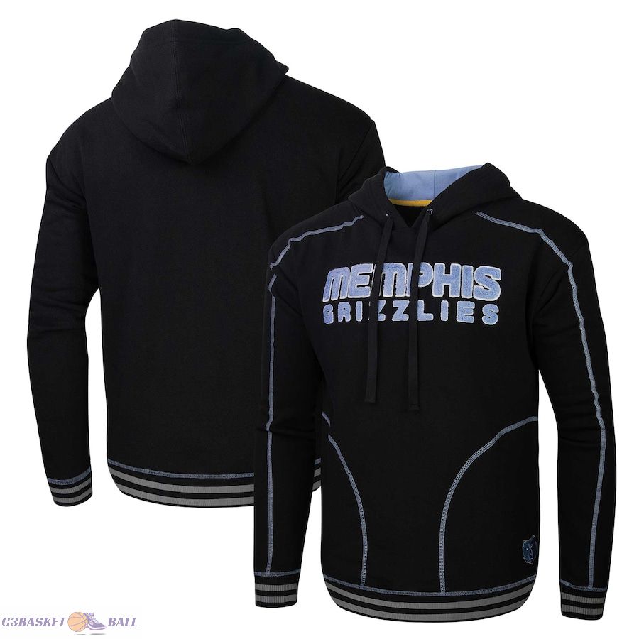 Men's Memphis Grizzlies Stadium Essentials Black Baseline Pullover Hoodie