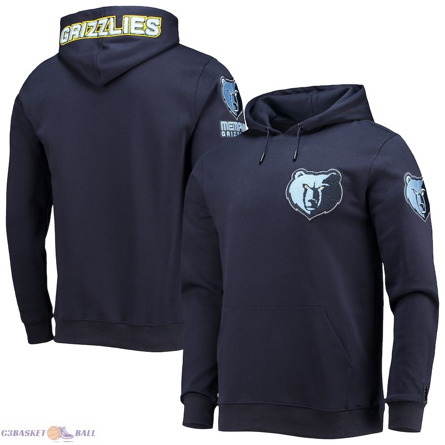 Men's Memphis Grizzlies Pro Standard Navy Logo Pullover Hoodie