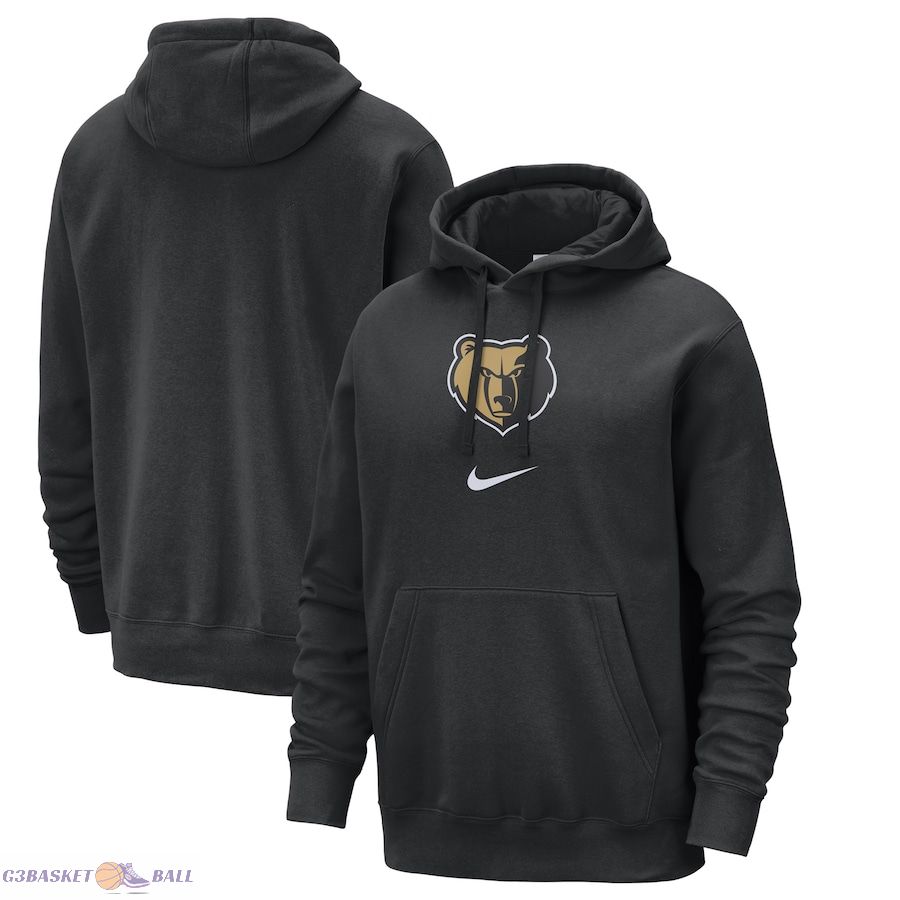 Men's Memphis Grizzlies Nike Black 2023/24 City Edition Essential Club Pullover Hoodie