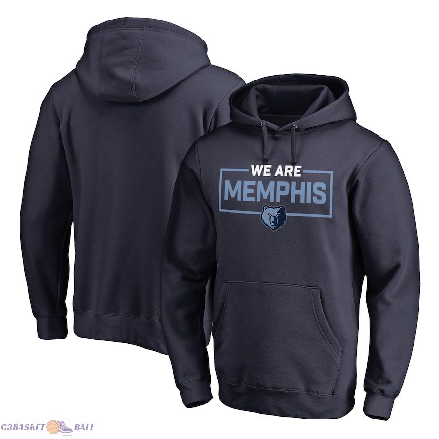 Men's Memphis Grizzlies Navy We Are Iconic Collection Pullover Hoodie