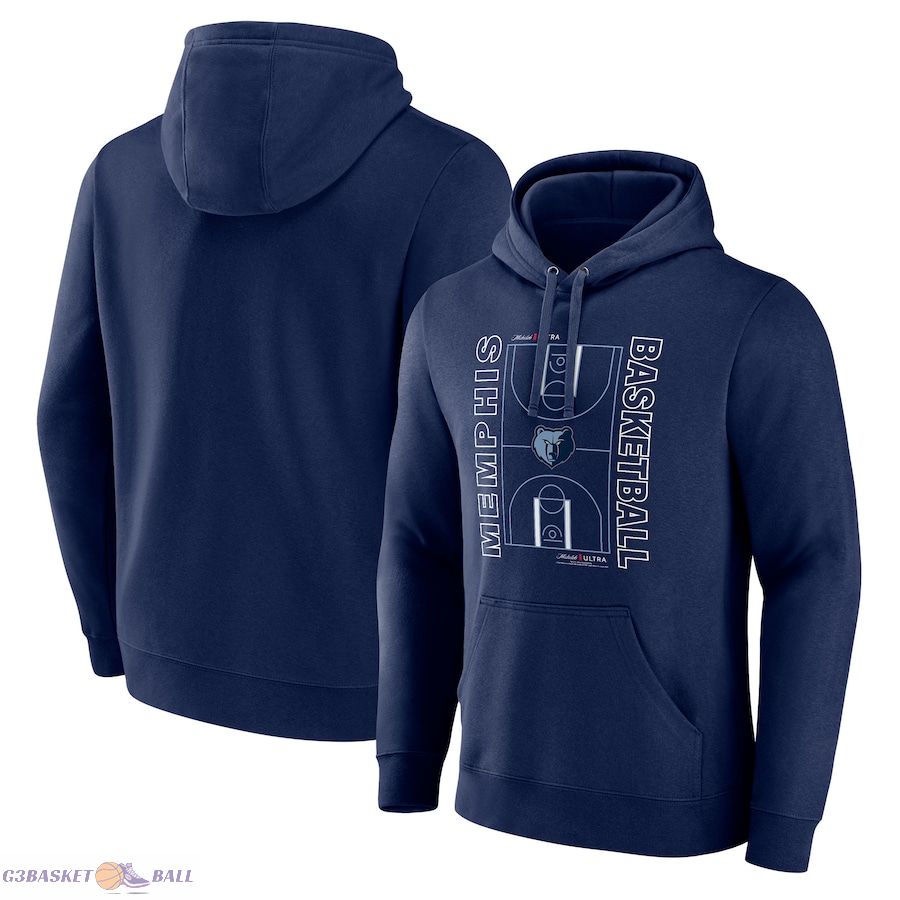 Men's Memphis Grizzlies Navy Michelob Ultra Full Court Pullover Hoodie