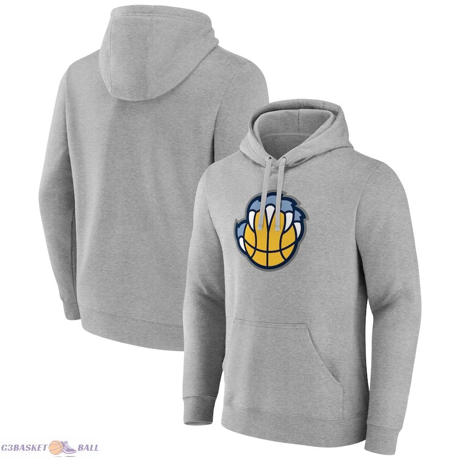 Men's Memphis Grizzlies Gray Alternate Logo Pullover Hoodie