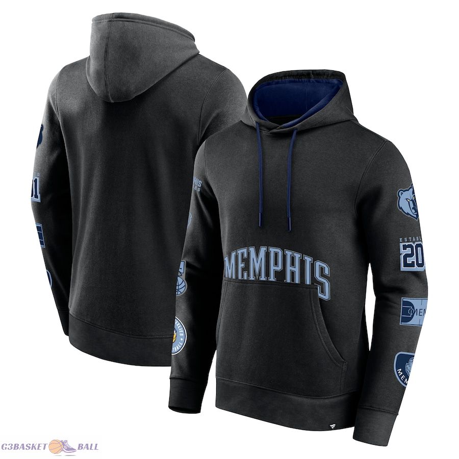 Men's Memphis Grizzlies Fanatics Black Home Court Pullover Hoodie