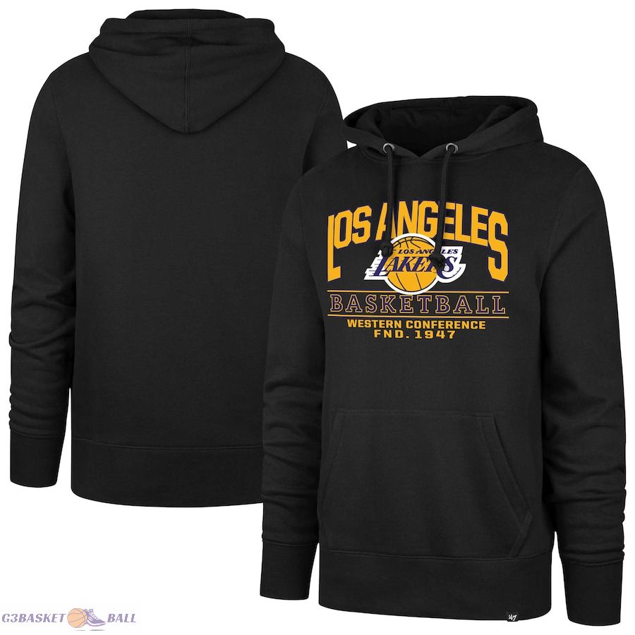 Unisex Los Angeles Lakers '47 Black Good Call Headline Pullover Hoodie