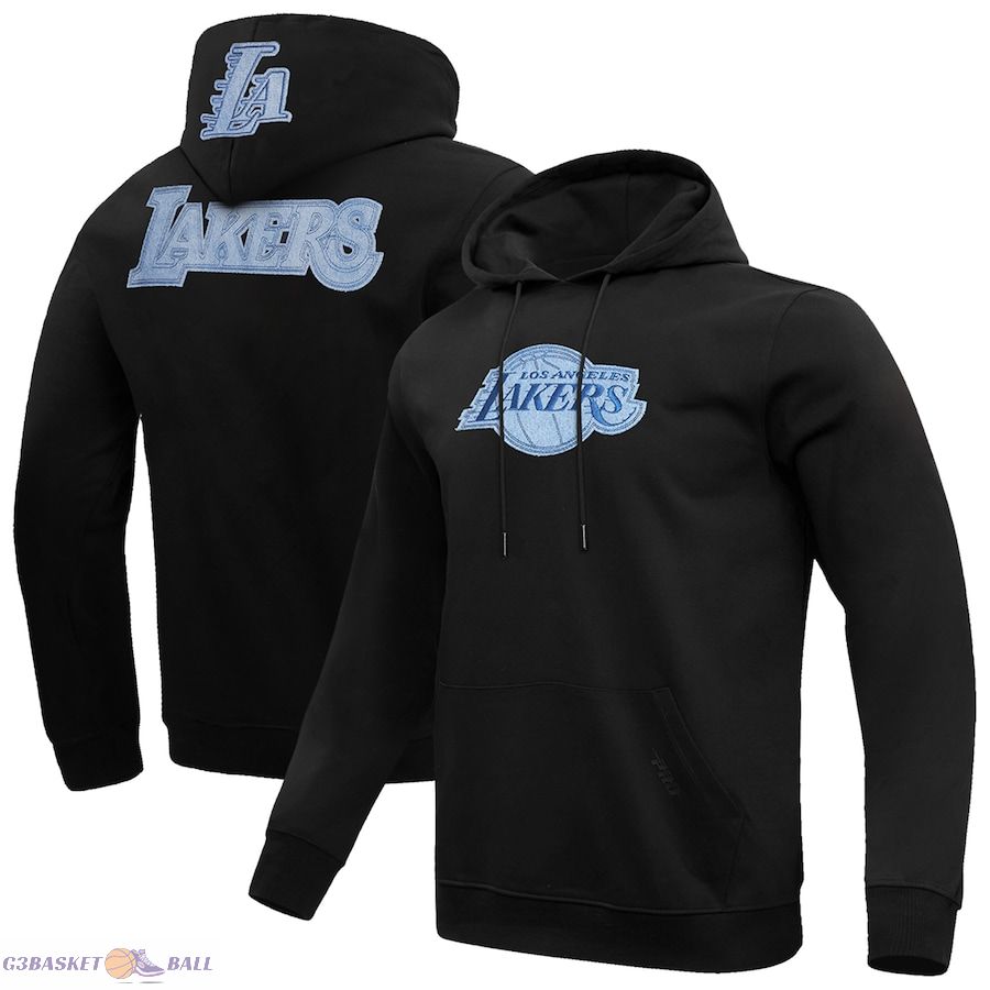 Men's Los Angeles Lakers Pro Standard Black Varsity Blues Pullover Hoodie