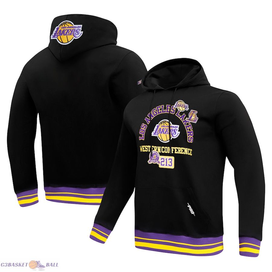 Men's Los Angeles Lakers Pro Standard Black Area Code Pullover Hoodie