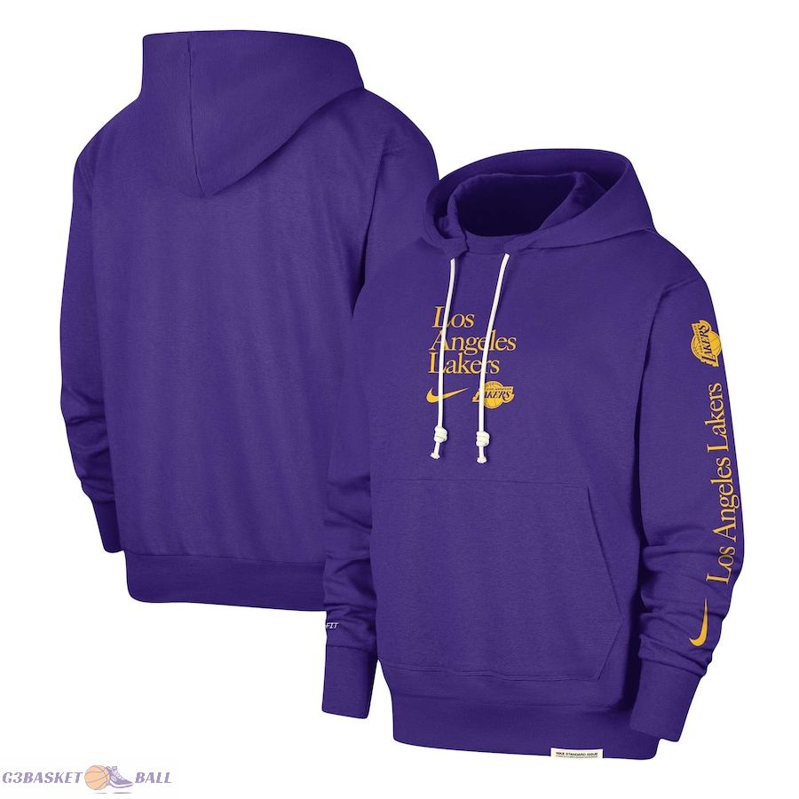 Men's Los Angeles Lakers Nike Purple Authentic Performance Pullover Hoodie