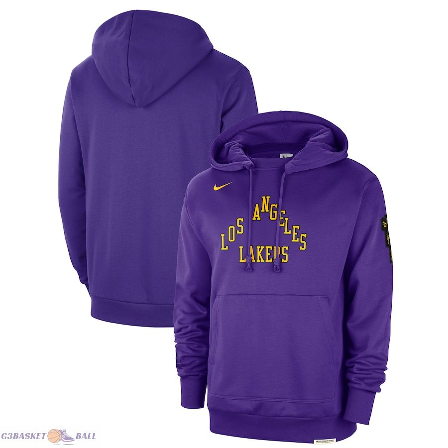 Men's Los Angeles Lakers Nike Purple 2023/24 City Edition Courtside Standard Issue Pullover Hoodie