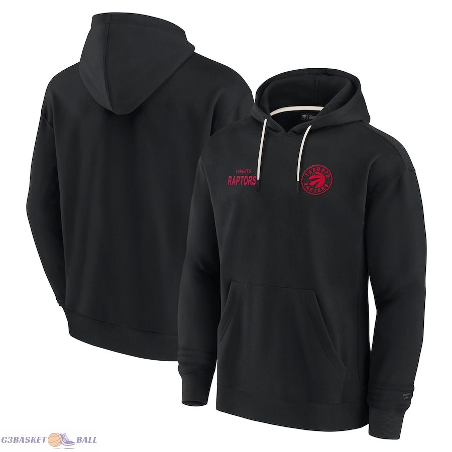 Unisex Toronto Raptors Fanatics Black Elements Super Soft Fleece Pullover Hoodie