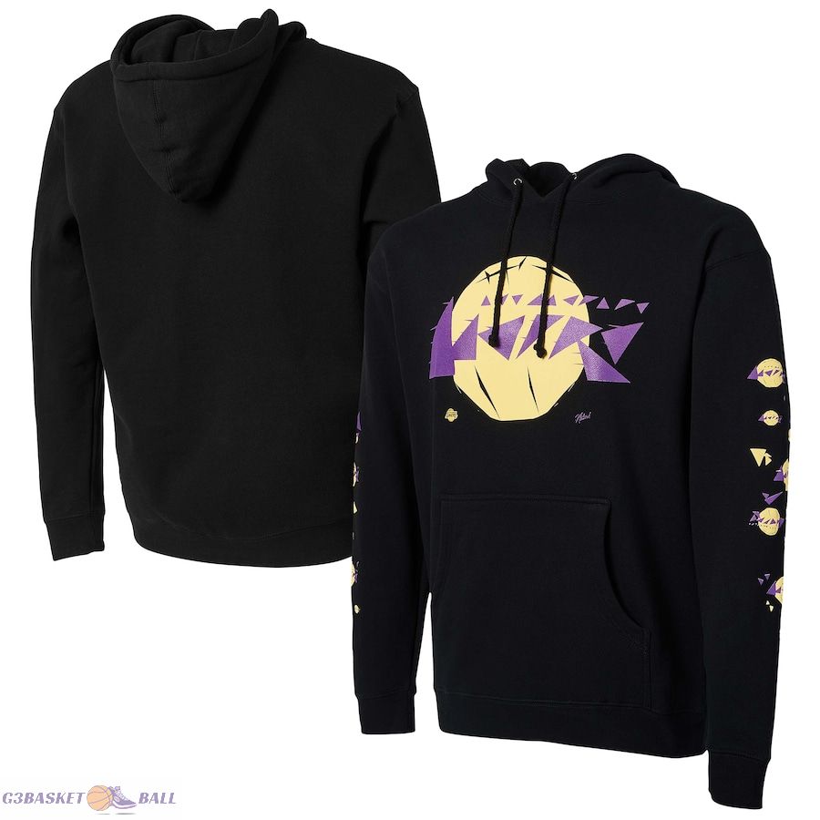 Men's Los Angeles Lakers NBA x Naturel Black No Caller ID Pullover Hoodie