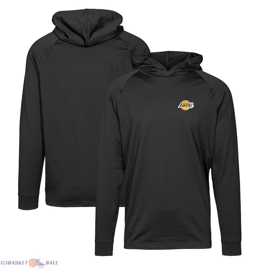 Men's Los Angeles Lakers Levelwear Black Dimension Insignia Pullover Hoodie