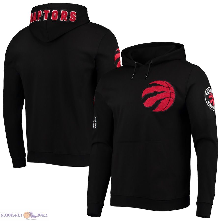 Men's Toronto Raptors Pro Standard Black Chenille Team Pullover Hoodie