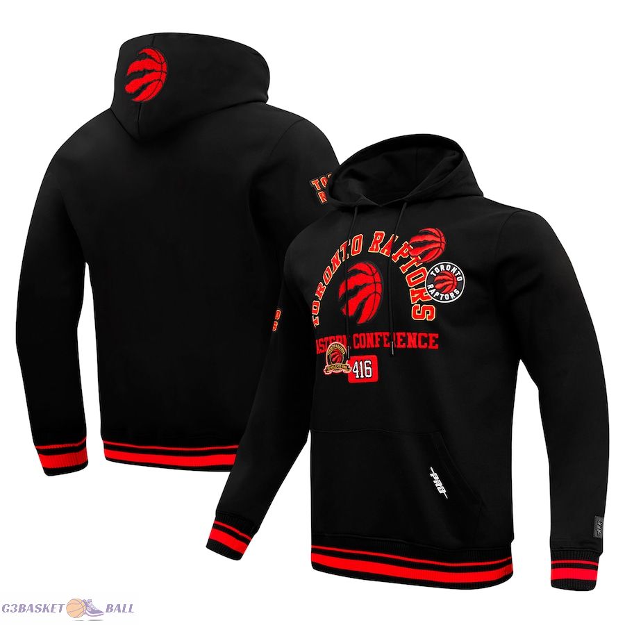 Men's Toronto Raptors Pro Standard Black Area Code Pullover Hoodie