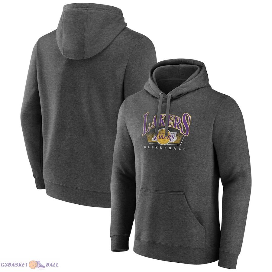 Men's Los Angeles Lakers Charcoal Selection Pullover Hoodie