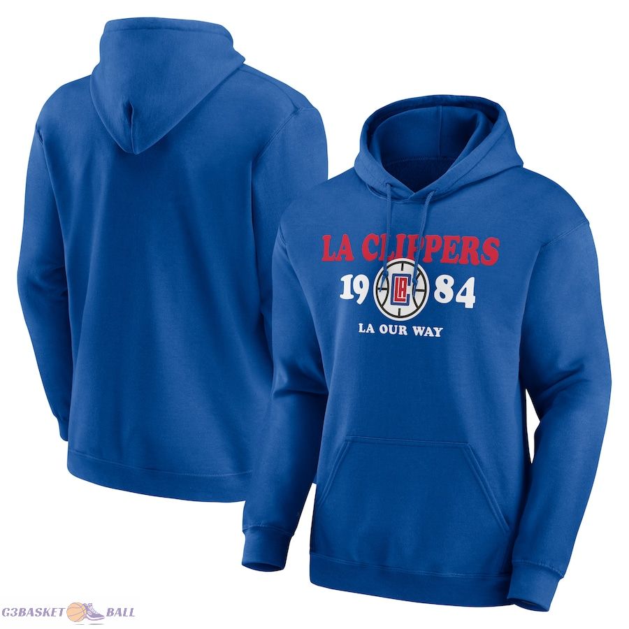 Men's LA Clippers Royal Fierce Competitor Pullover Hoodie