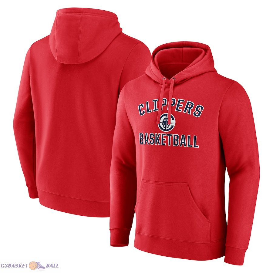 Men's LA Clippers Red Arch Pullover Hoodie