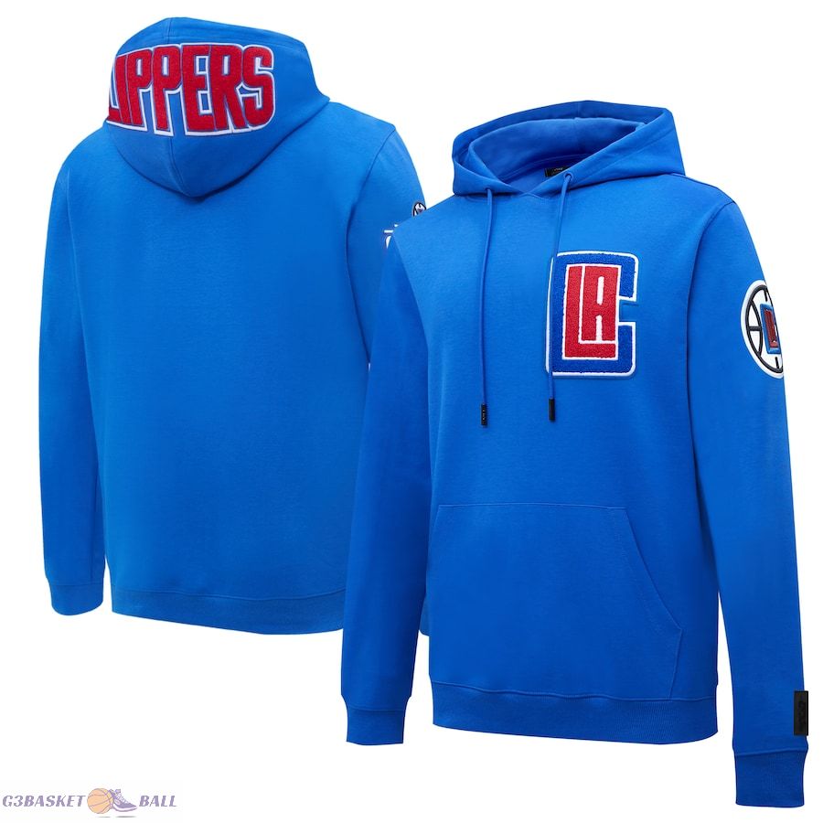 Men's LA Clippers Pro Standard Royal Chenille Pullover Hoodie