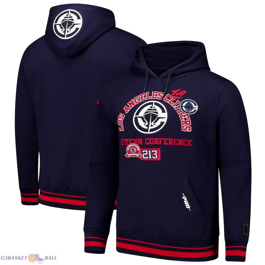 Men's LA Clippers Pro Standard Navy Area Code Pullover Hoodie