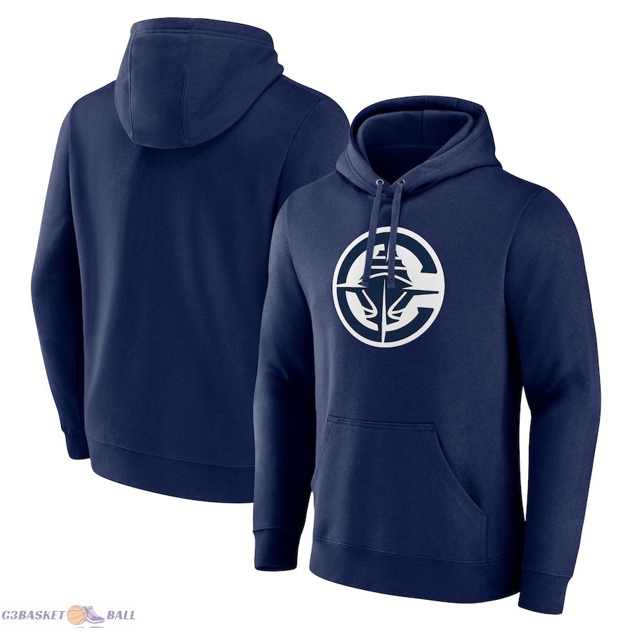 Men's LA Clippers Navy Primary Logo Pullover Hoodie