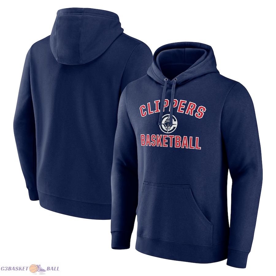 Men's LA Clippers Navy Arch Pullover Hoodie