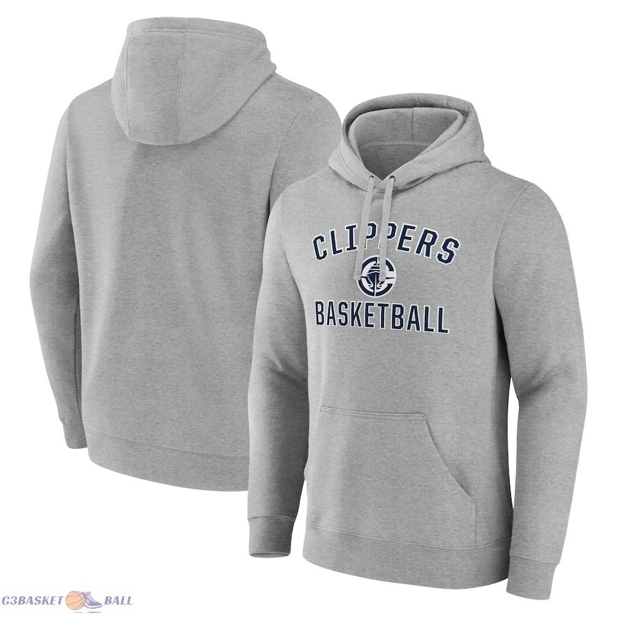 Men's LA Clippers Gray Arch Pullover Hoodie