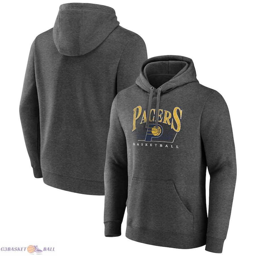 Men's Indiana Pacers Charcoal Selection Pullover Hoodie