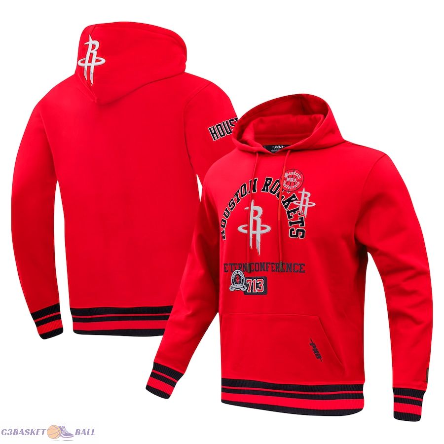 Men's Houston Rockets Pro Standard Red Area Code Pullover Hoodie