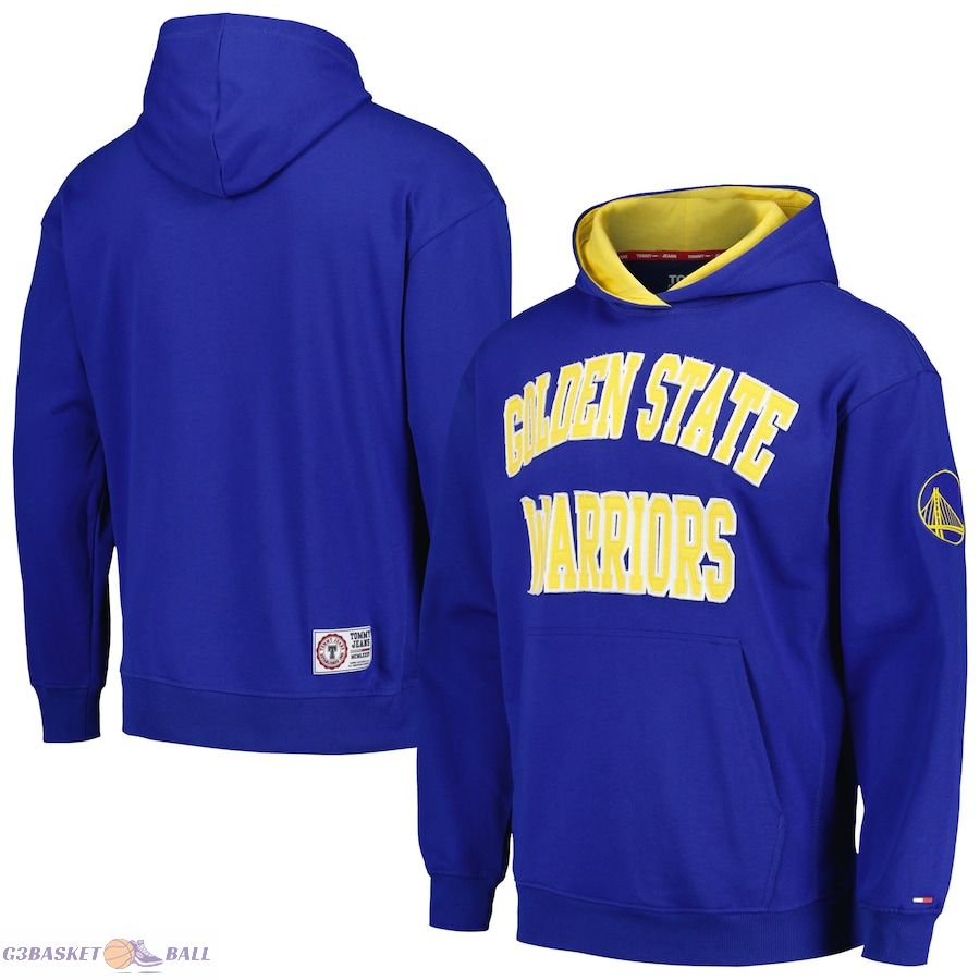 Men's Golden State Warriors Tommy Jeans Royal Greyson Pullover Hoodie