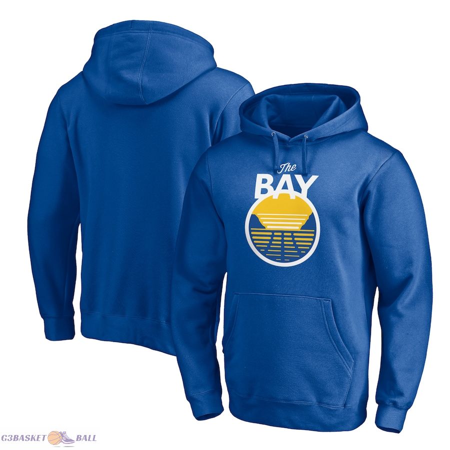 Men's Golden State Warriors Royal The Bay Logo Pullover Hoodie