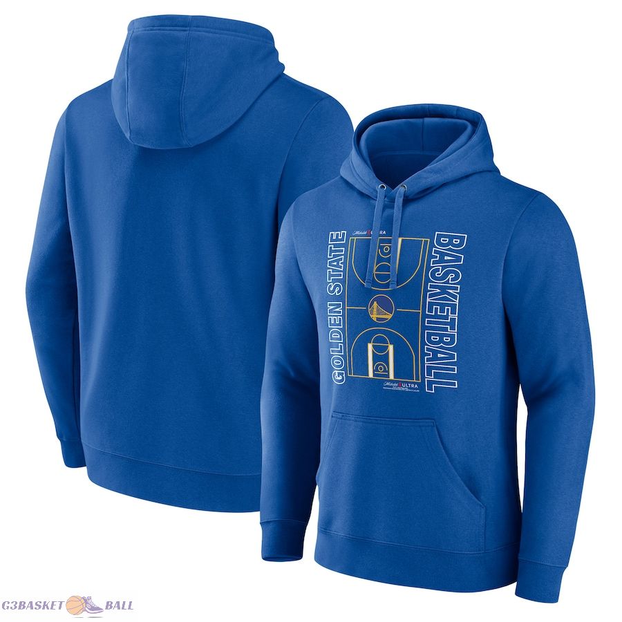 Men's Golden State Warriors Royal Michelob Ultra Full Court Pullover Hoodie