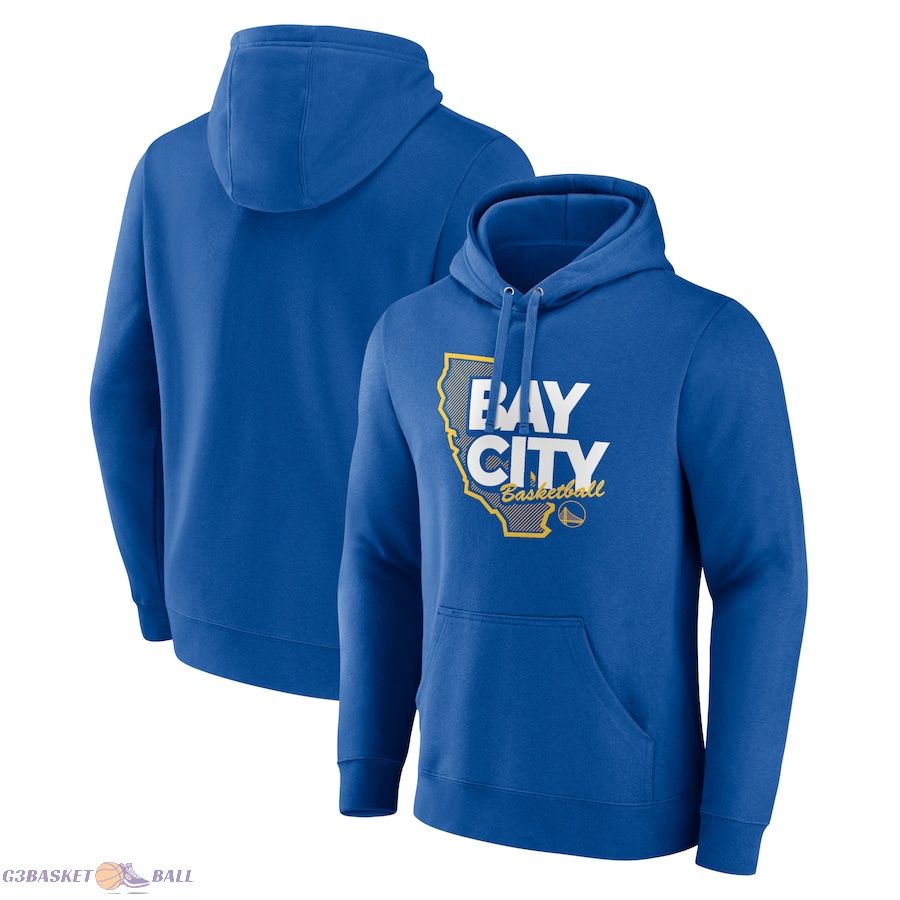 Men's Golden State Warriors Royal Huddle Pullover Hoodie