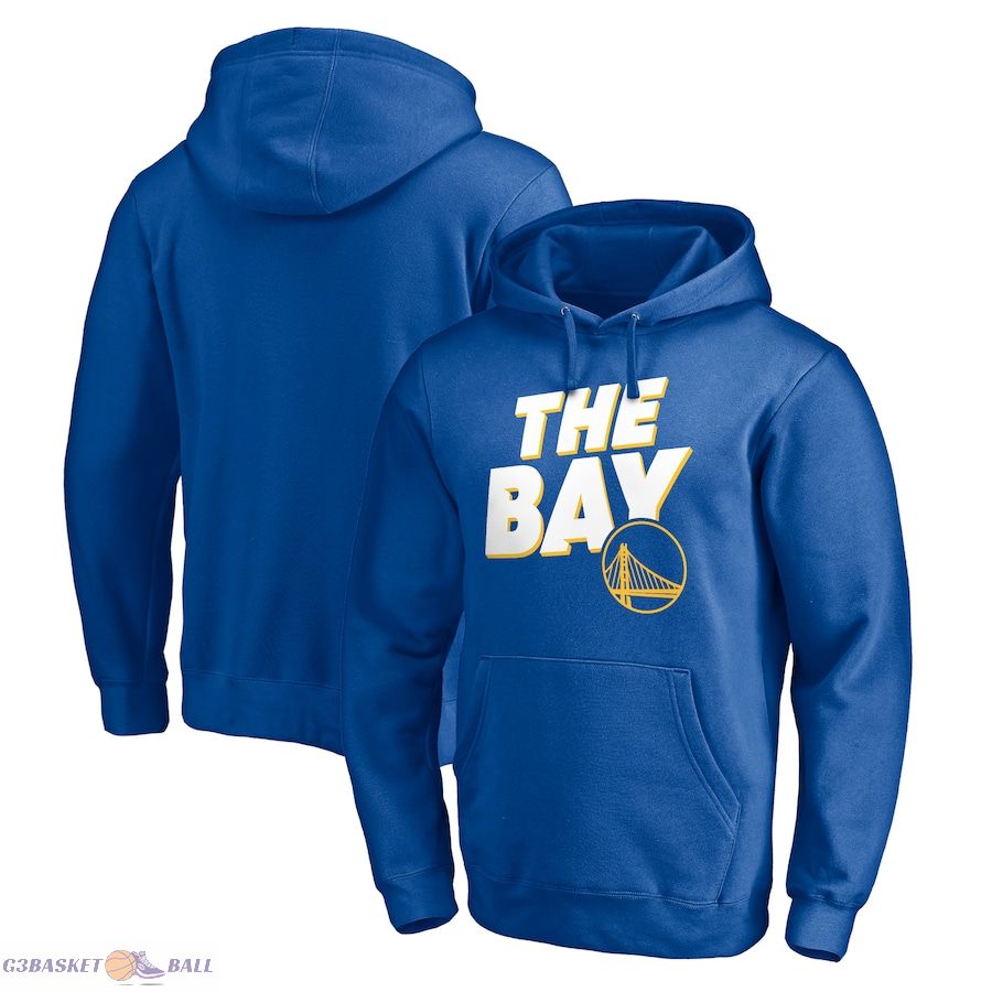 Men's Golden State Warriors Royal Hometown Collection Post Up Pullover Hoodie