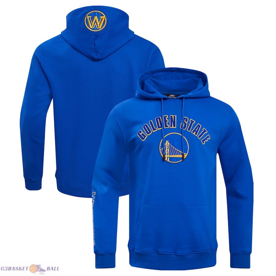 Men's Golden State Warriors Pro Standard Royal Classic FLC Pullover Hoodie