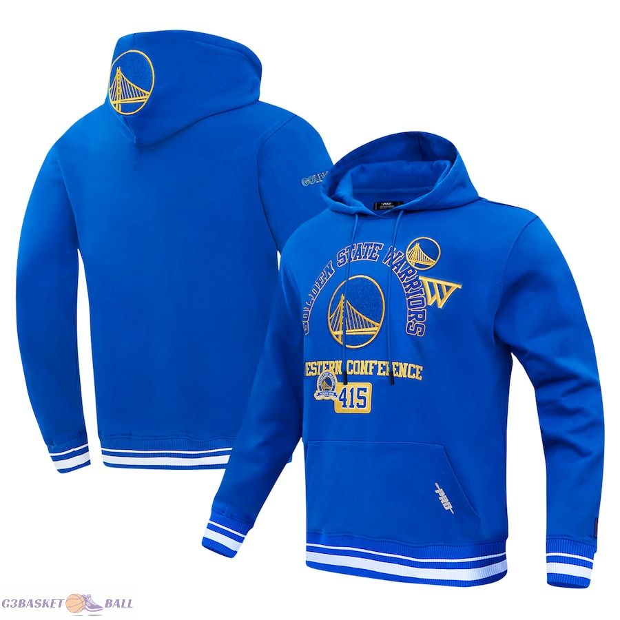 Men's Golden State Warriors Pro Standard Royal Area Code Pullover Hoodie