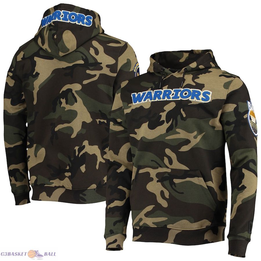 Men's Golden State Warriors Pro Standard Camo Team Pullover Hoodie