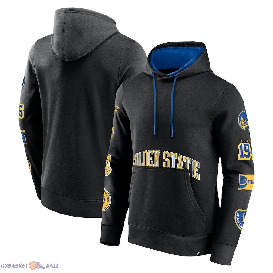 Men's Golden State Warriors Fanatics Black Home Court Pullover Hoodie