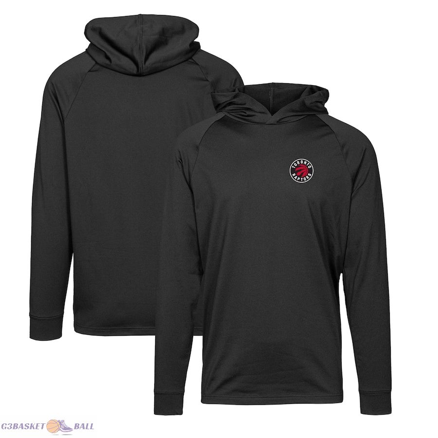 Men's Toronto Raptors Levelwear Black Dimension Insignia Pullover Hoodie