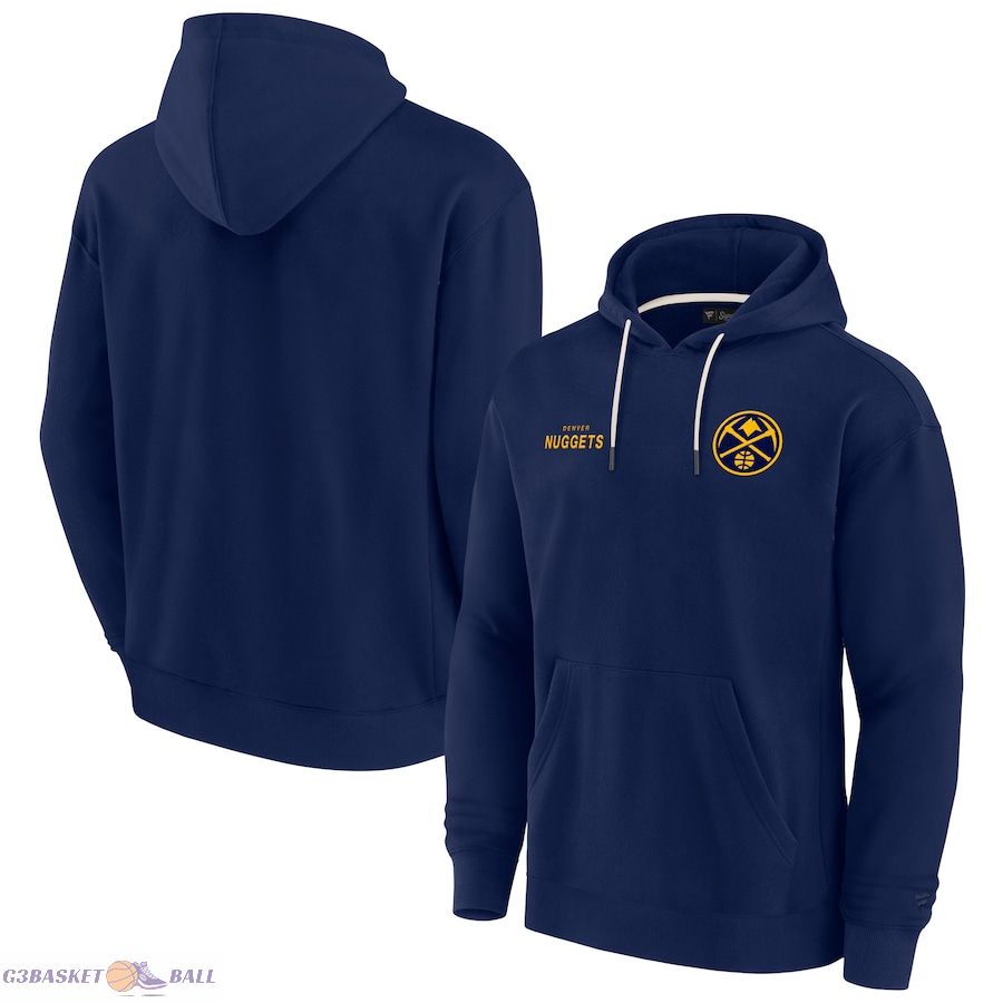 Unisex Denver Nuggets Fanatics Navy Elements Super Soft Fleece Pullover Hoodie