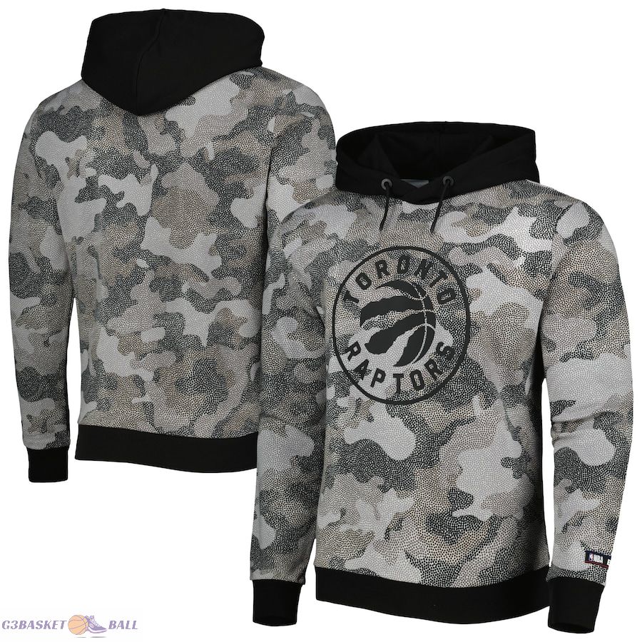 Men's Toronto Raptors Hugo Boss Black Camo Pullover Hoodie