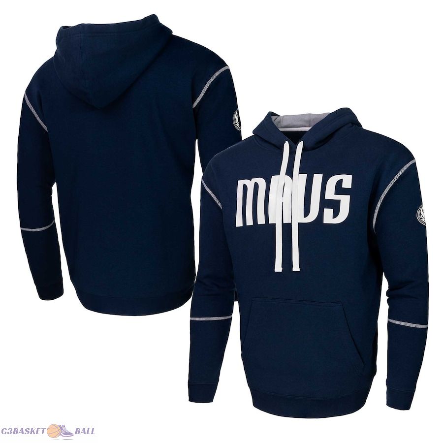 Unisex Stadium Essentials Dallas Mavericks Navy Monument Pullover Hoodie