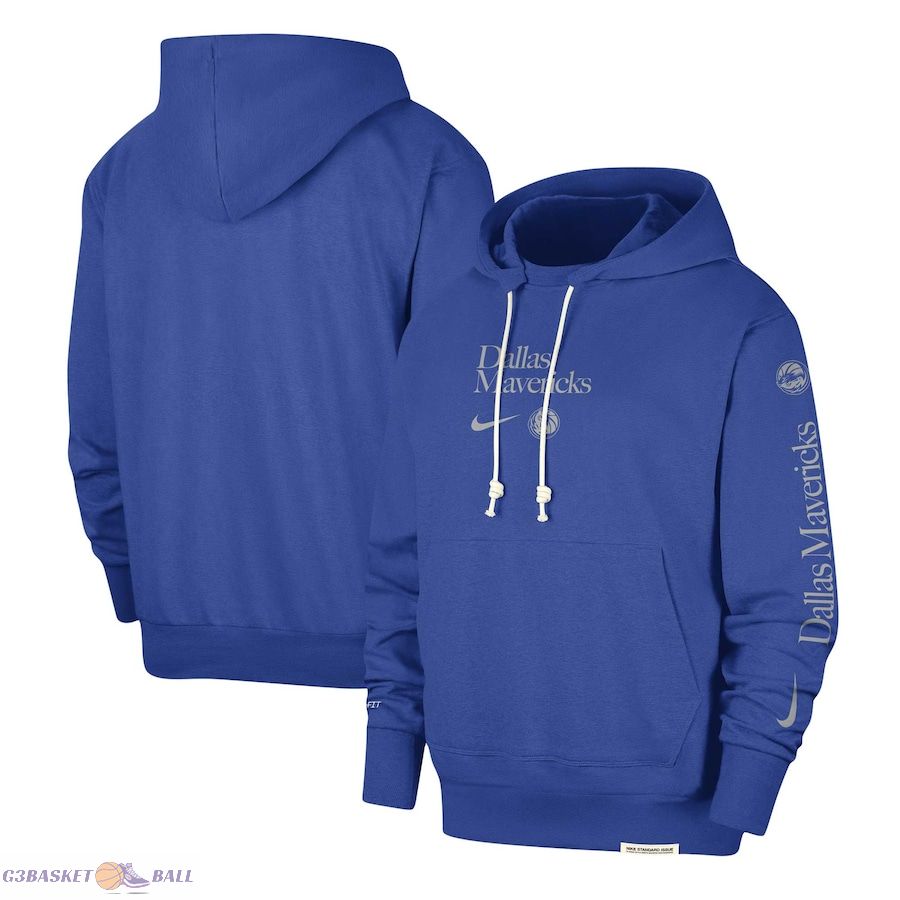 Men's Dallas Mavericks Nike Blue Authentic Performance Pullover Hoodie