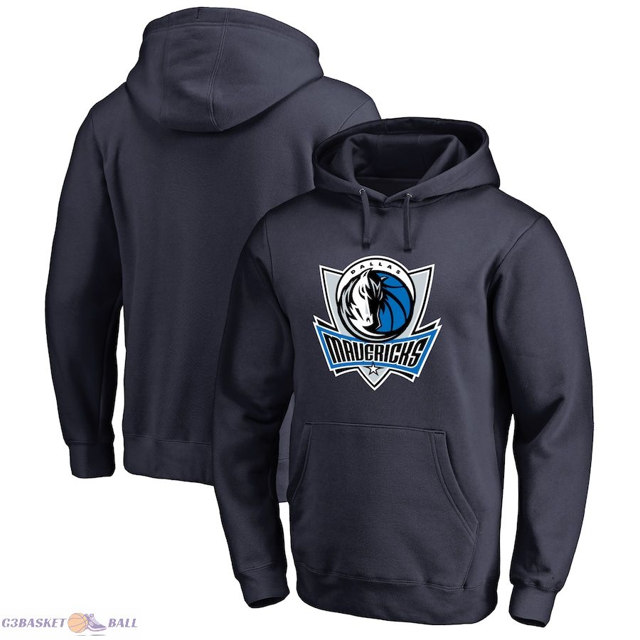 Men's Dallas Mavericks Navy Primary Logo Pullover Hoodie