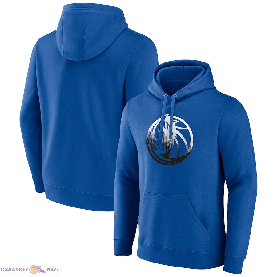 Men's Dallas Mavericks Blue Gradient Logo Pullover Hoodie