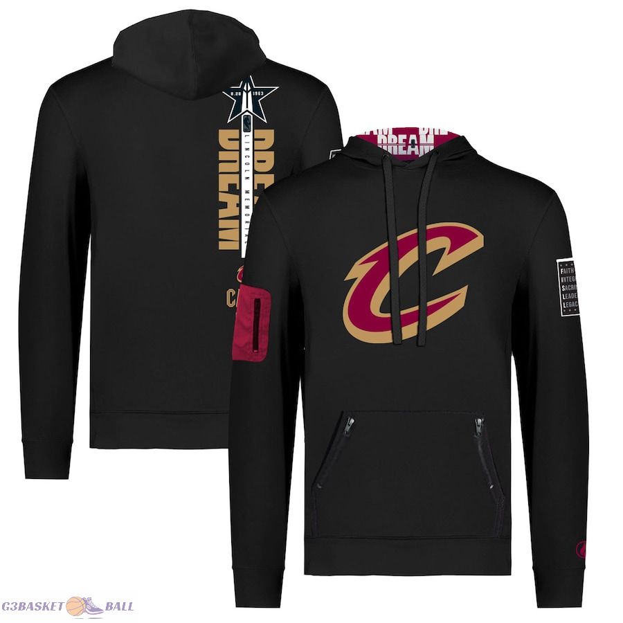 Unisex Cleveland Cavaliers FISLL x Black History Collection Black Pullover Hoodie