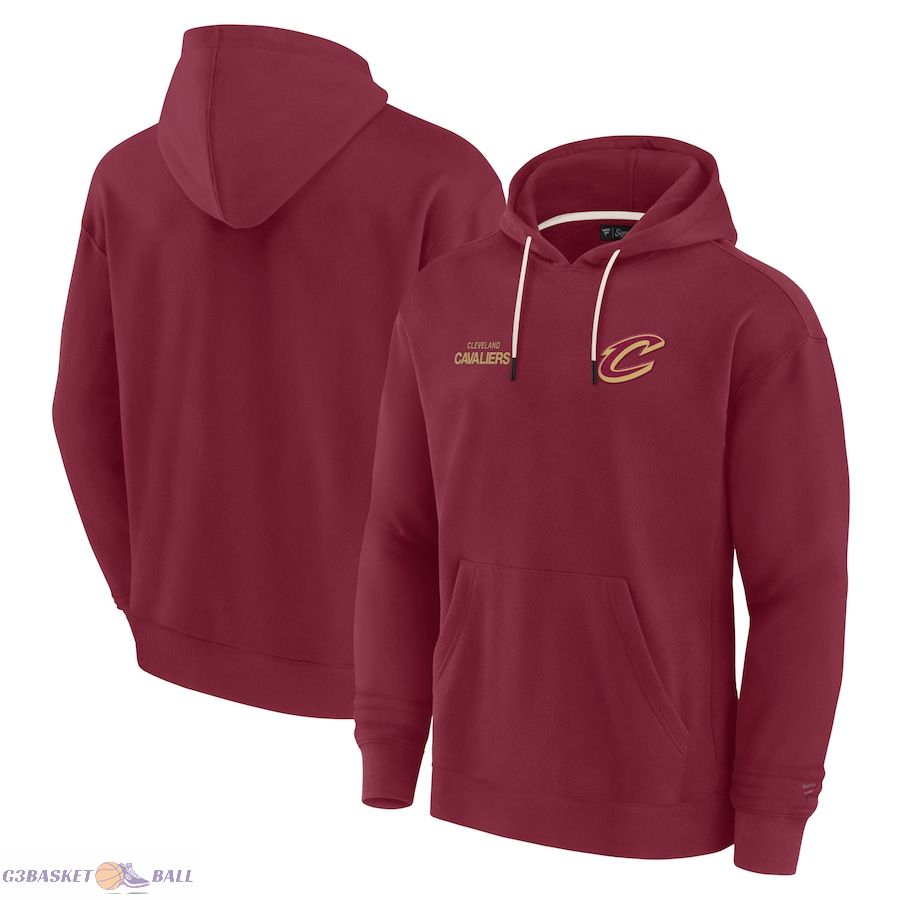 Unisex Cleveland Cavaliers Fanatics Wine Elements Super Soft Fleece Pullover Hoodie