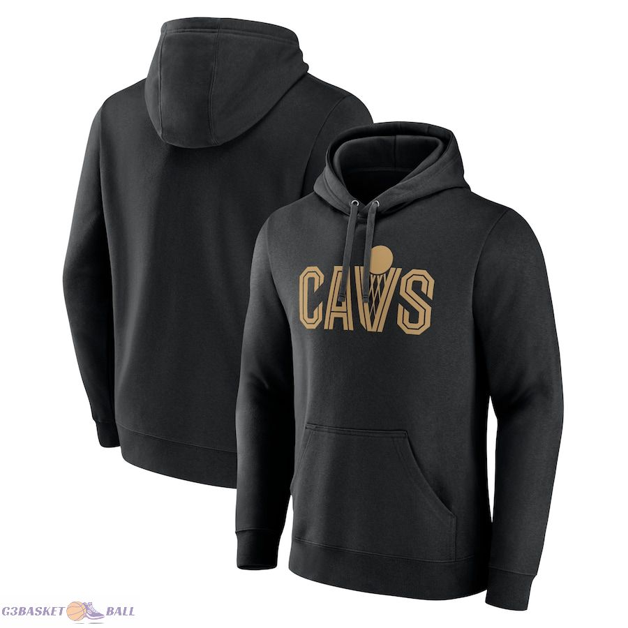 Men's Cleveland Cavaliers Black Wordmark Alternate Pullover Hoodie