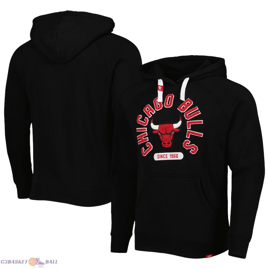 Unisex Chicago Bulls Sportiqe Black Athos Olson Tri-Blend Pullover Hoodie